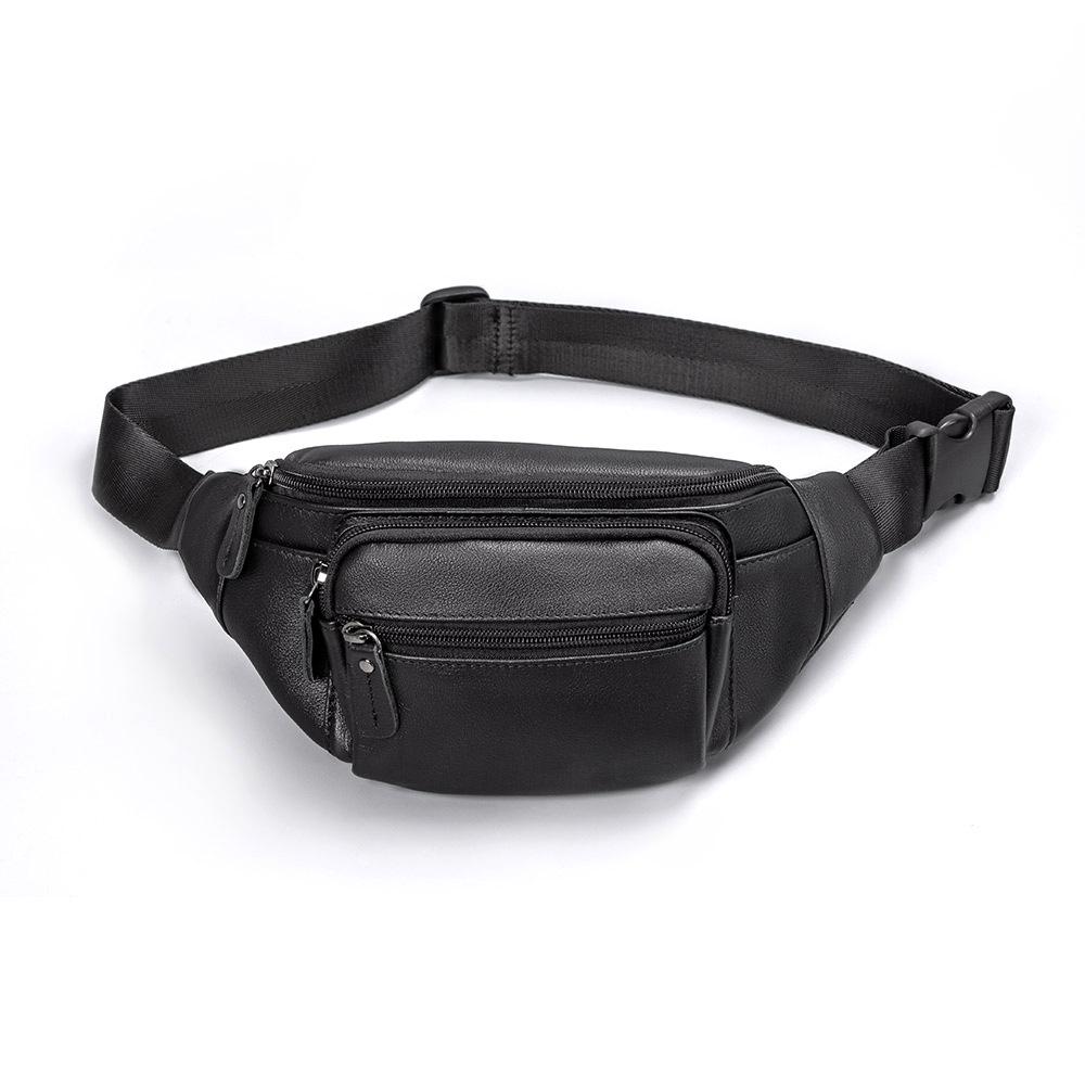 

Leather Waist Bag, Sports Camera Chest Bag, Photography Cycling Bag, Outdoor Hiking Storage Bag, Cash Register Waist Bag чорний