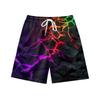 Europäische Und Amerikanische Dunkle Natürliche Blitz Element Herren Freizeitshorts Strandhose