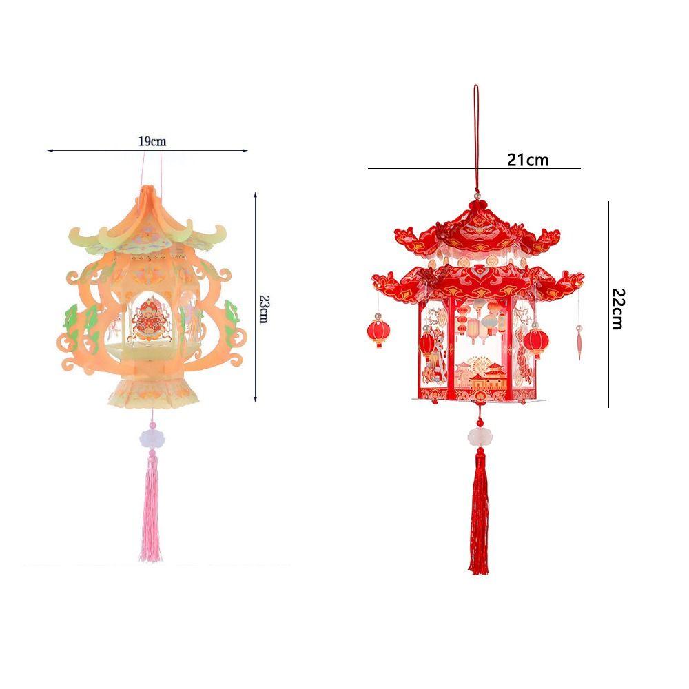 Handheld Chinese Lantern DIY Assembly Handheld Lantern Gifts Palace Lantern Mid-Autumn Festival