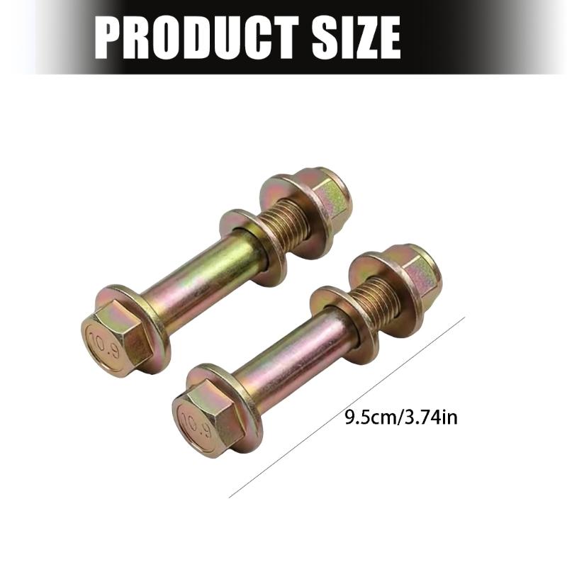 Rear Sway Bar Bolts Replacement Front Lower Shock Mount Hardware Kit, 10.9 Grade Shoulder Bolts and Flange Lock Nuts Pair Set for Mount Service