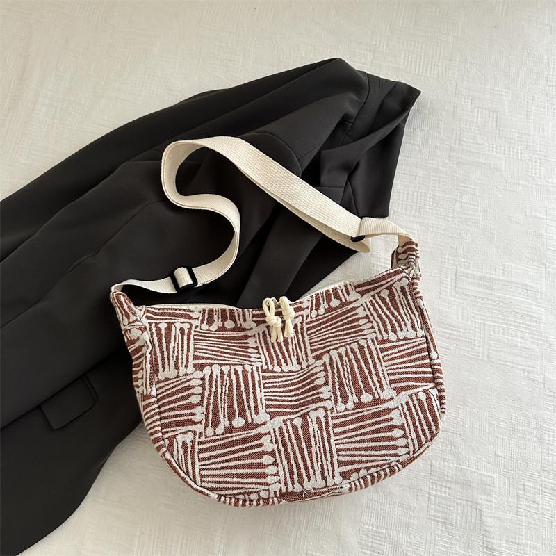 Trendy 2024 Vintage Aesthetic Single Shoulder Dumpling Bag For Everyday Use