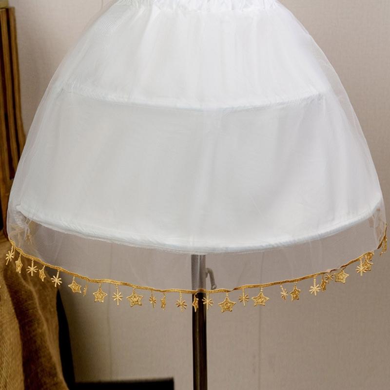 Women Girls Lolita-Crinoline-Petticoat Hoops Skirt Wedding Crinoline-Pettiskirt