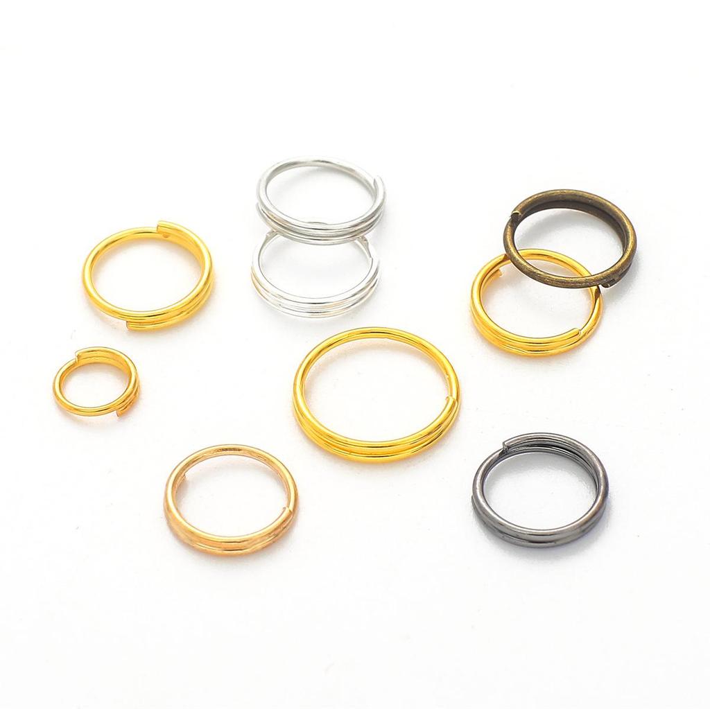 Żelazne Podwójne Kółka Otwierane: DIY Elementy do Biżuterii na Bransoletki, Naszyjniki i Łańcuszki do Telefonów