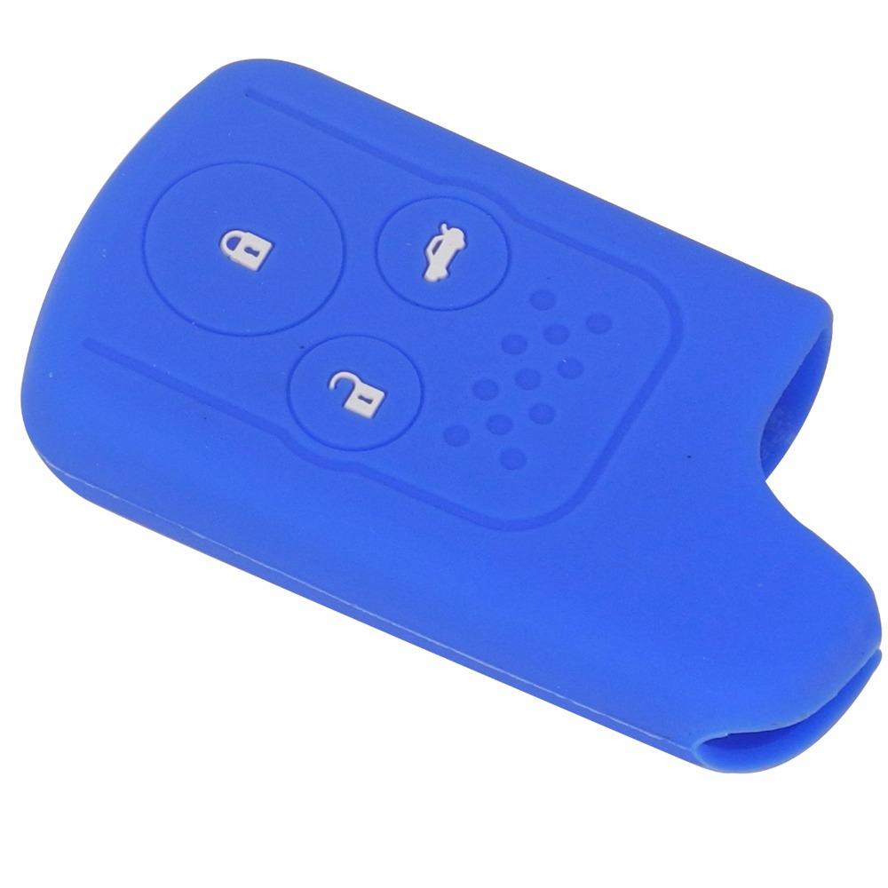 Jingyuqin 3 Buttons Remote Silicone Car-Styling Key Cover Case Set Stickers For Honda Accord Crv Civic 2006 2011 2013 2014 2015