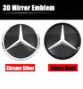 ABS1pcs Star Badge Car Front Grill LED Emblem Light  For Mercedes Benz CLS W218 W205 W176 W212 W117 W207 W166 3D Mirror Logo
