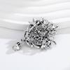 Vintage Crystal Flower Brooches Women Crown Brooch Pin Clothing Accessories Female Jewelry Gifts