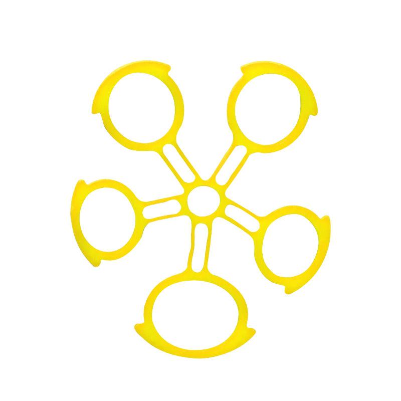 Silicone Hand Grip Trainer for Seniors: Five-Finger Strength Rehabilitation Tool жёлтый