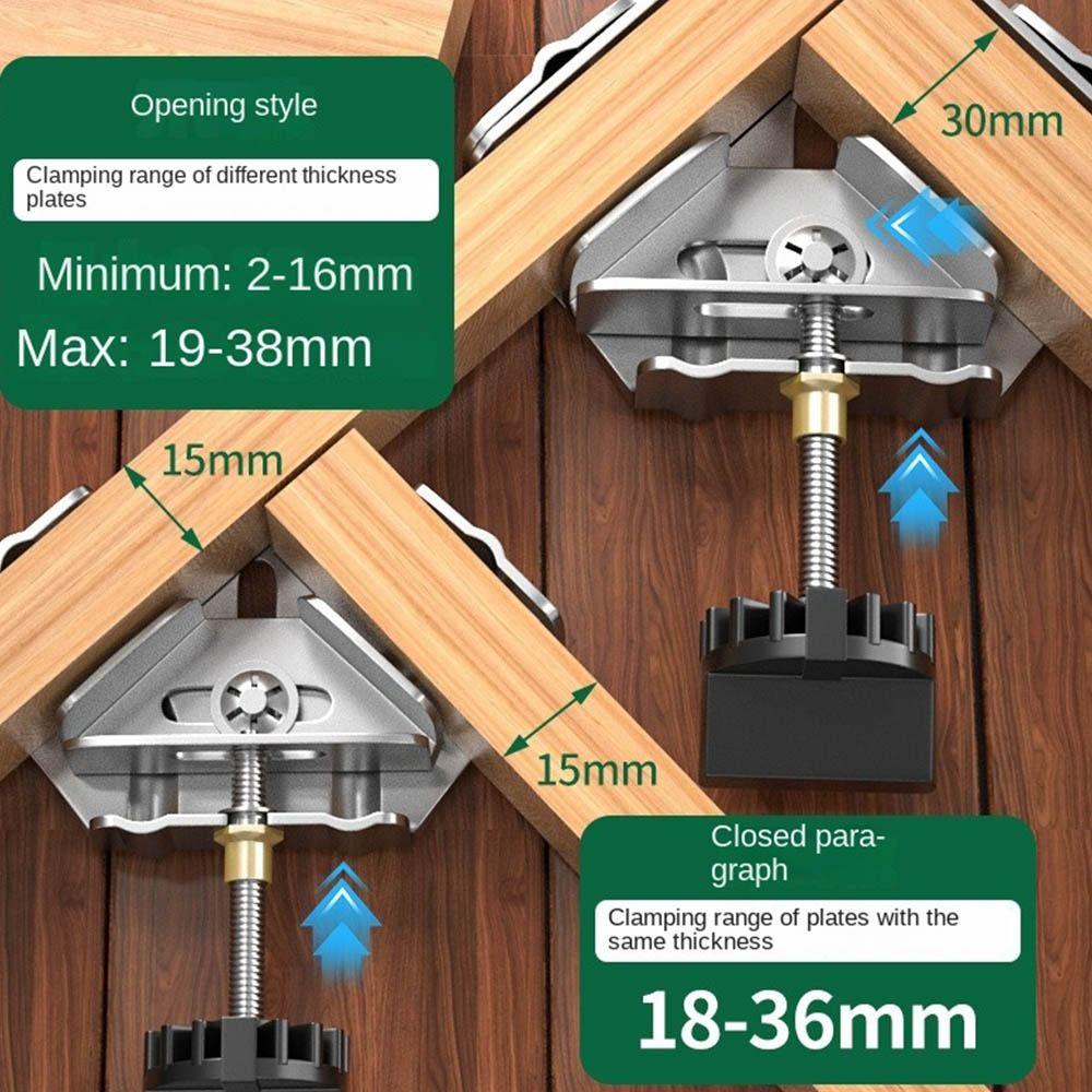 Stainless Steel Right Angle Clamp Quick Clip Sturdy Corner Clamp Locator Auxiliary Open/Close 90 Degree Fixing Clamp