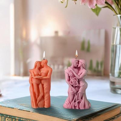 Liebende Silikonform für Harz 3D Umarmende Liebende Form Kerze Silikonformen Kunst Körper Harz Gießform für den Valentinstag
