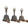 Handmade Nepal Five Vajra Bell Buddhist Ritual Instrument Clear Ringing Bronze Copper Bell