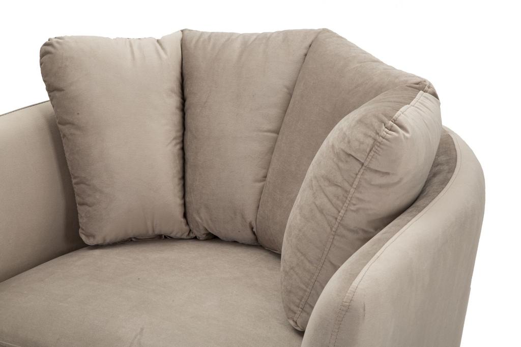 Armchair Kiev Grey Cm 88X77X74