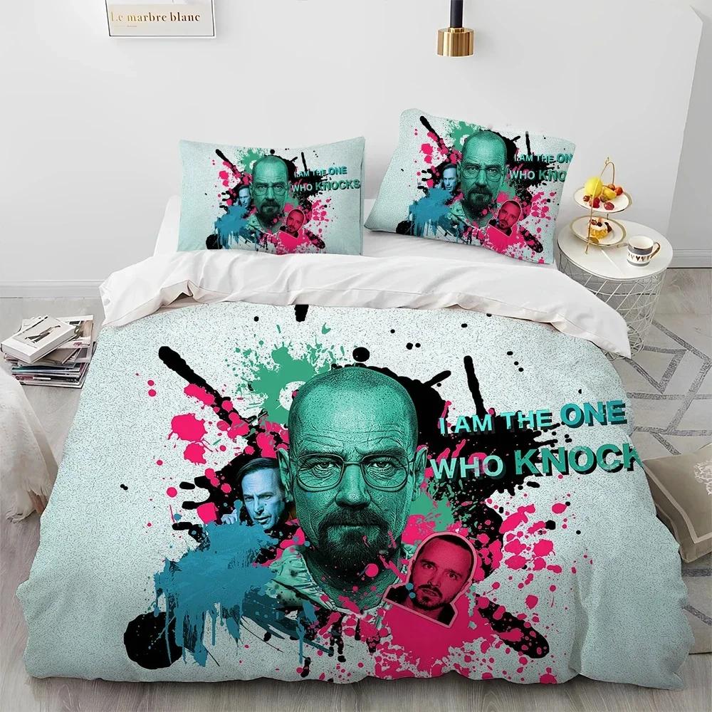 

3D Breaking Bad Walter Hartwell Comforter Bedding SetDuvet Cover Bed Set Quilt Cover PillowcaseKing Queen Size Bedding Set Kid US King(264*228cm)3pcs