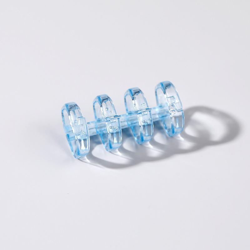 

Цветные прозрачные кольца-зажимы для loose-leaf блокнотов, съемные зажимы для DIY студенческих тетрадей