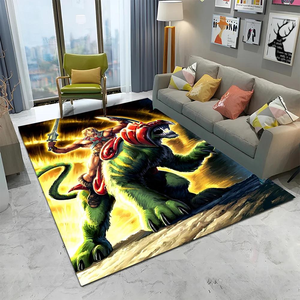 He Man Masters of The Universe Carpet Rug for Home Living Room Bedroom Sofa Doormat Decor,kids Play  Area Rug Non-slip Floor Mat