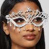 European And American Masquerade Female Masquerade Sexy Rhinestone Princess Adult Festival Party Performance Party Half Face Mask