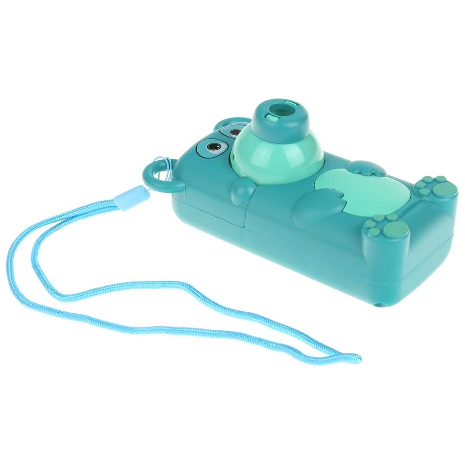 Teddy Bear Projector for Drawing Handy Projector 48 Slides Lanyard Stand - Green