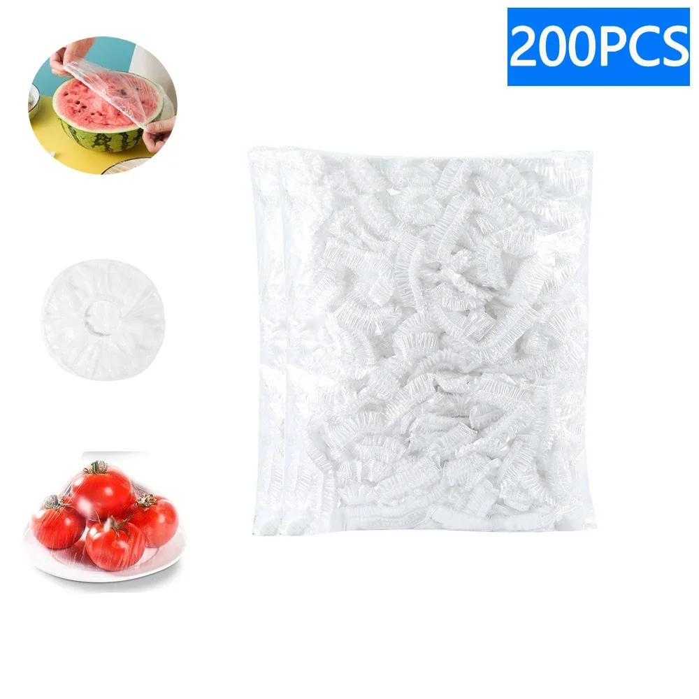50-2000Pcs Colorful And White Disposable Food Grade Fresh-Keeping Food Cover Grade Fruit Vegetable Storage Bag Kitchen Accessories