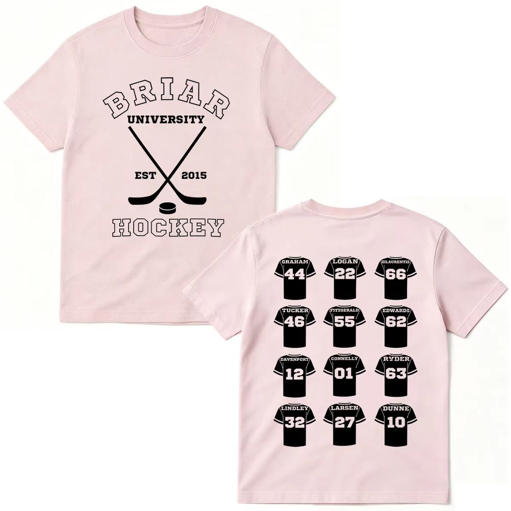 2026 Summer Fashion Trendy Tee Off Campus TV Series T-shirts Briar University Hockey Men Women Clothing Fashion Hip Hop T-shirt