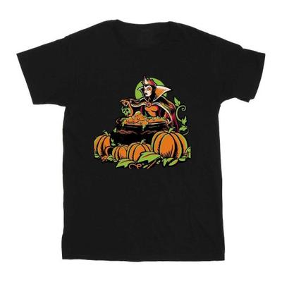 Girls Evil Queen Villains Cotton Halloween T-Shirt