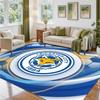 Leicester City Football Design Crystal Velvet Rug Soft Decorative Mat for Bedroom Entrance