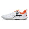 נעלי טניס שולחן Li Ning Mage Pe ריפוד נוח גפה נמוכה יוניסקס לבן כתום APPU017-1