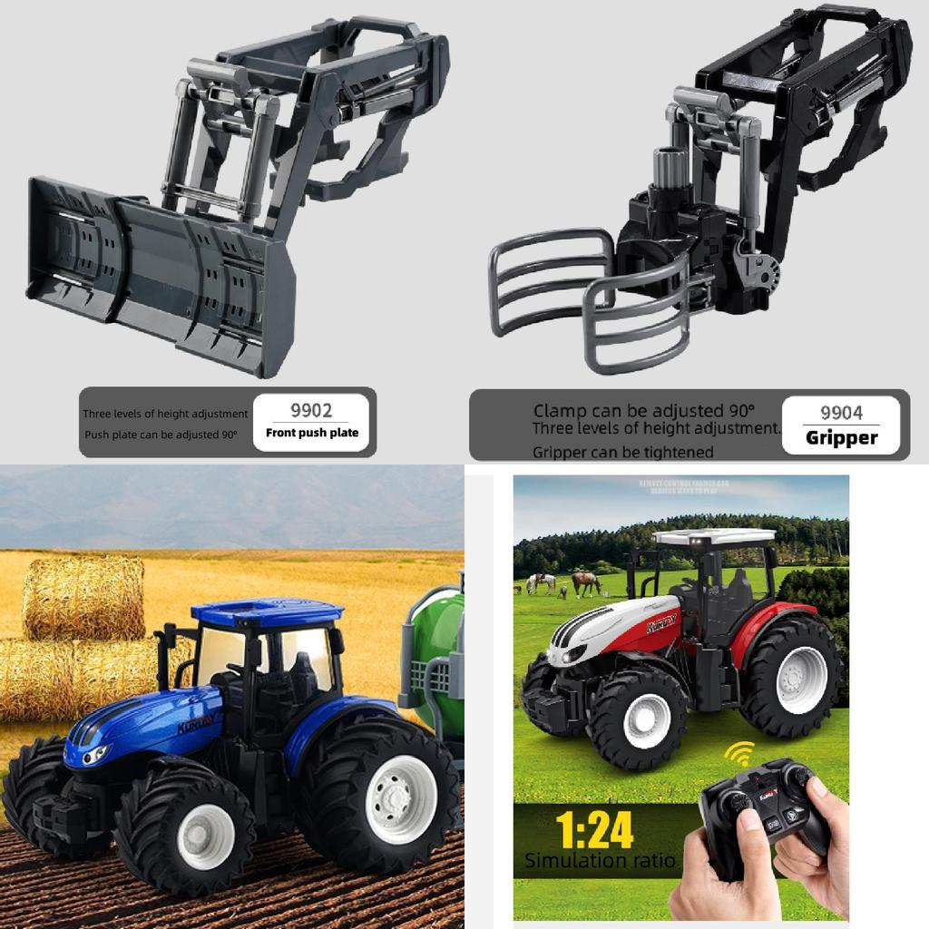 Remote Control Alloy Tractor Sliding Toy For 4-6 Years Old Boys