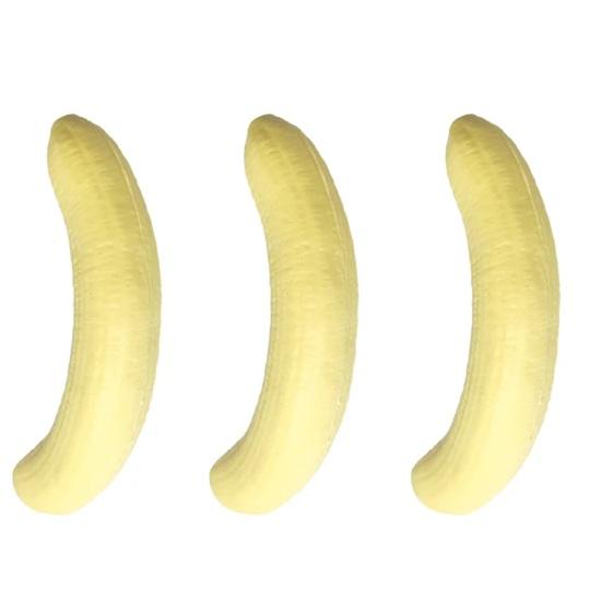 1/2/3/4 Peças Banana de Alívio de Estresse para Apertar Portátil de Viagem Banana Descascada Brinquedo Sensorial Bola Macia Anti-Ansiedade Brinquedo de Apertar Fruta Fidget