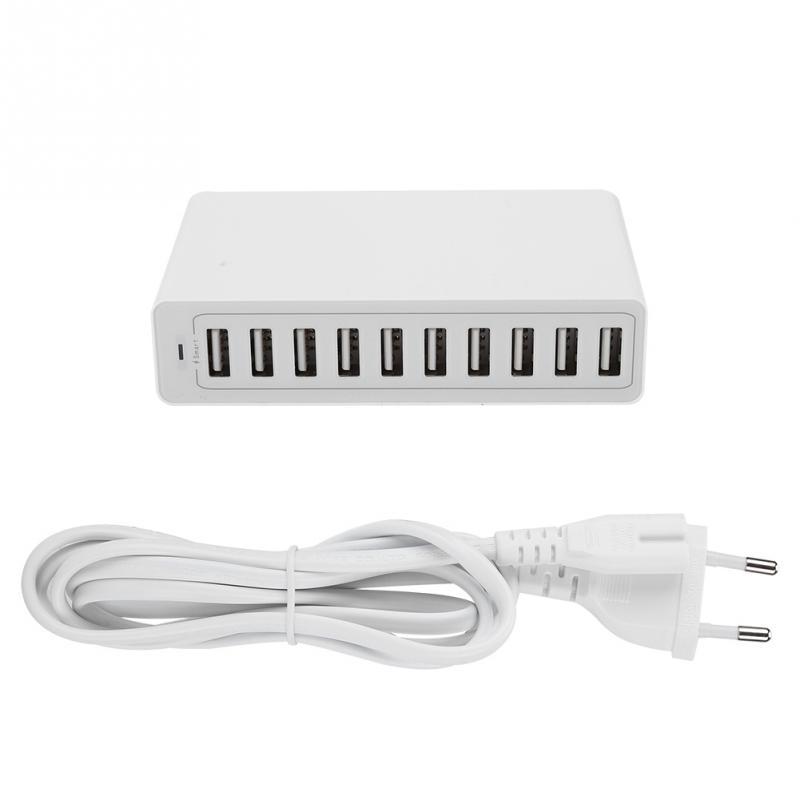 Buy 5V 10A 50W 10Port USB Smart Phone Charger Multiport USB Charger