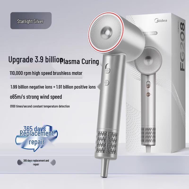 Midea FG208 High-Speed Hair Dryer CN plug (adapter included)