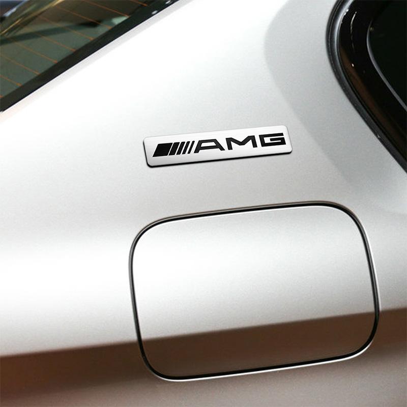 Car Logo Aluminium Sticker Decals Trunk Badge Decorative Accessories For Mercedes Benz AMG GLE GLS CLA CLE GLC CLS GLA W223 W213