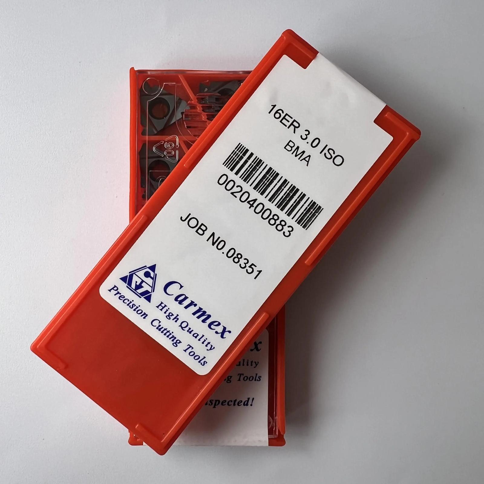 

Original / 16ER3.0ISO BMA / Industrial indexable Carbide Inserts 10 Pcs