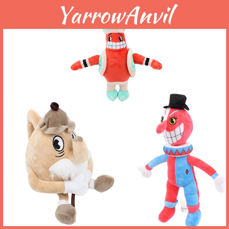צעצוע קטיפה רך של קפהד עם קומקום מנורה קסומה ועיצוב ג'וקר