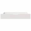 Under-bed Drawers 2 Pcs White 90x55x16 Cm Solid Pine Wood