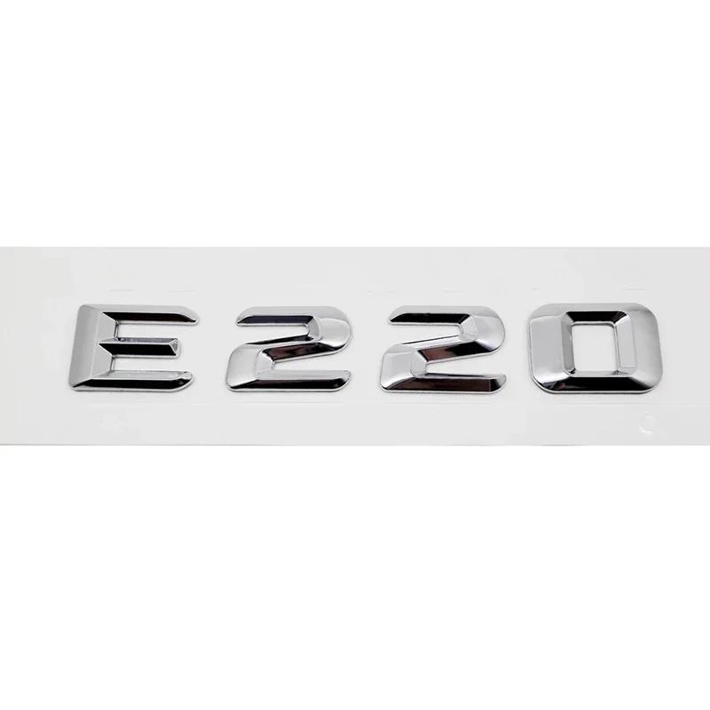 Car Tail Letter Number Emblem Sticker Rear Trunk Badge Decal for Mercedes Benz E Class E53 E55 E63 E200 E220 E230 E240 E250 E260