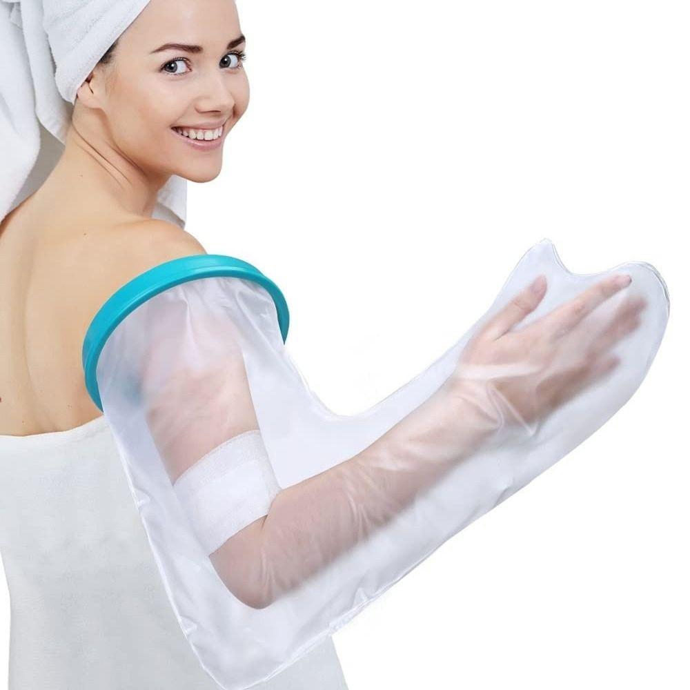 Bath Protective Ring Sleeve for Shower Long Protector To Keep Wounds Dry Waterproof Arm Cast Cover