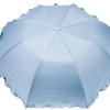 Rose Sangyo RIC 55cm Folding Jump UV 61553612 Umbrella, Sun/Rain/Sun Protection, Protection, Windproof, Ruffled, Blue,