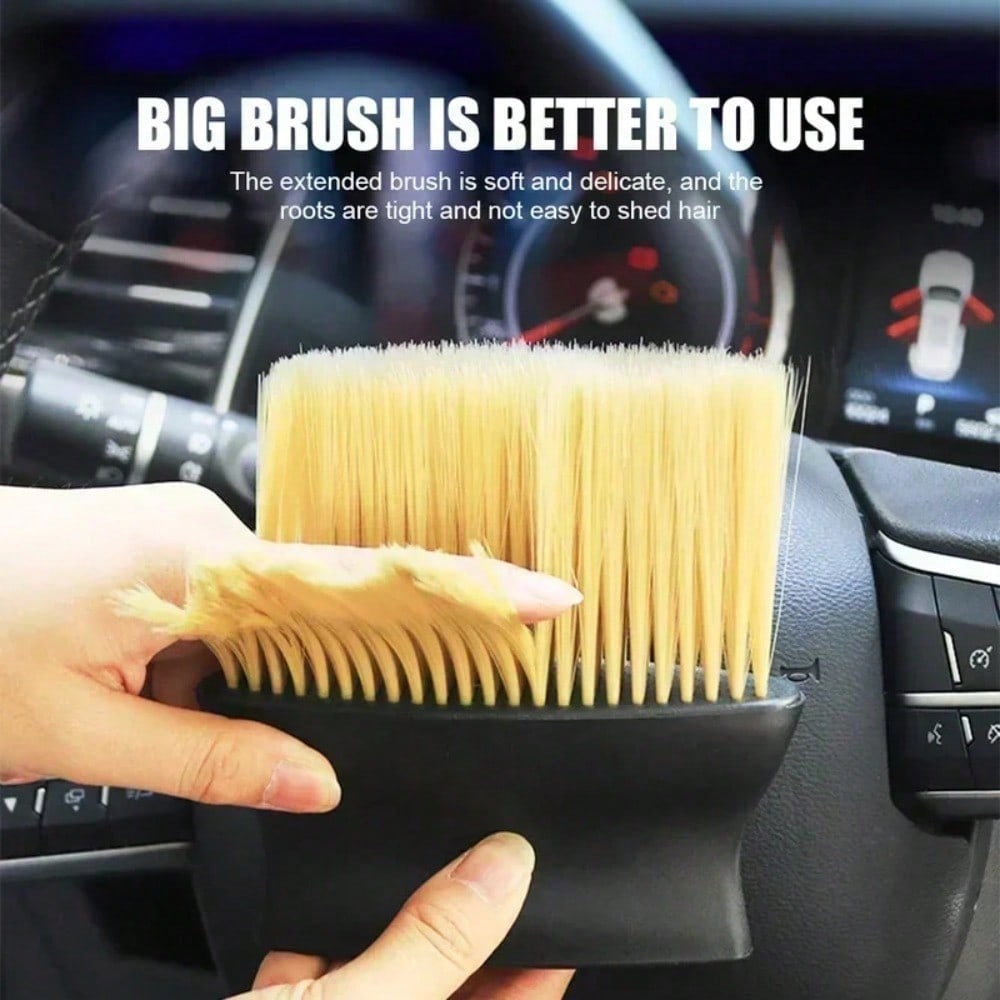 3Pcs Car Interior Cleaning Soft Brush Dashboard Air Outlet Detailing Sweeping Dust Tools Auto Home Office Duster Brushes