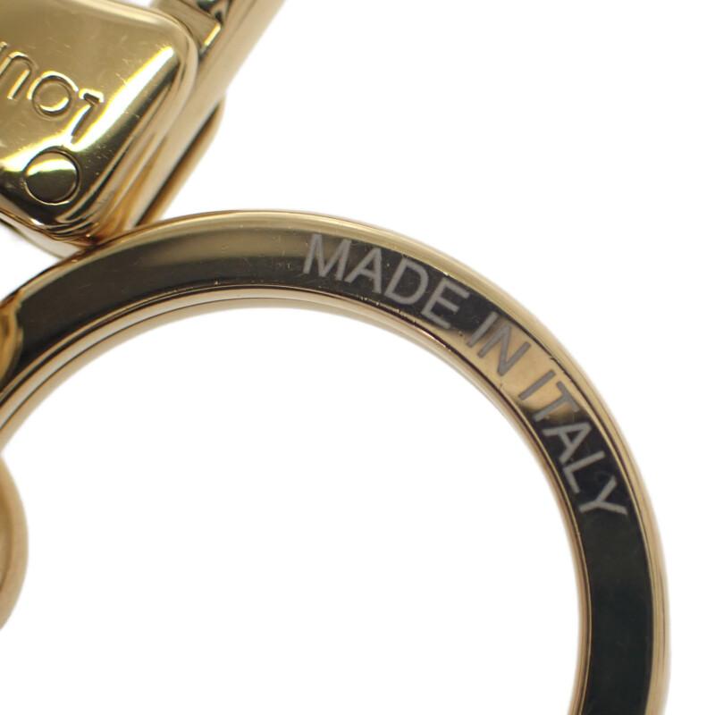 Louis Vuitton M01187 Monogram Schlüsselanhänger Gold/Rosa Metall Damen