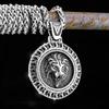 Neue Kreative Edelstahl Mode Klassisch Löwe Wikinger Halskette Nordisch Odin Herren Amulett Anhänger Teen Party Schmuck