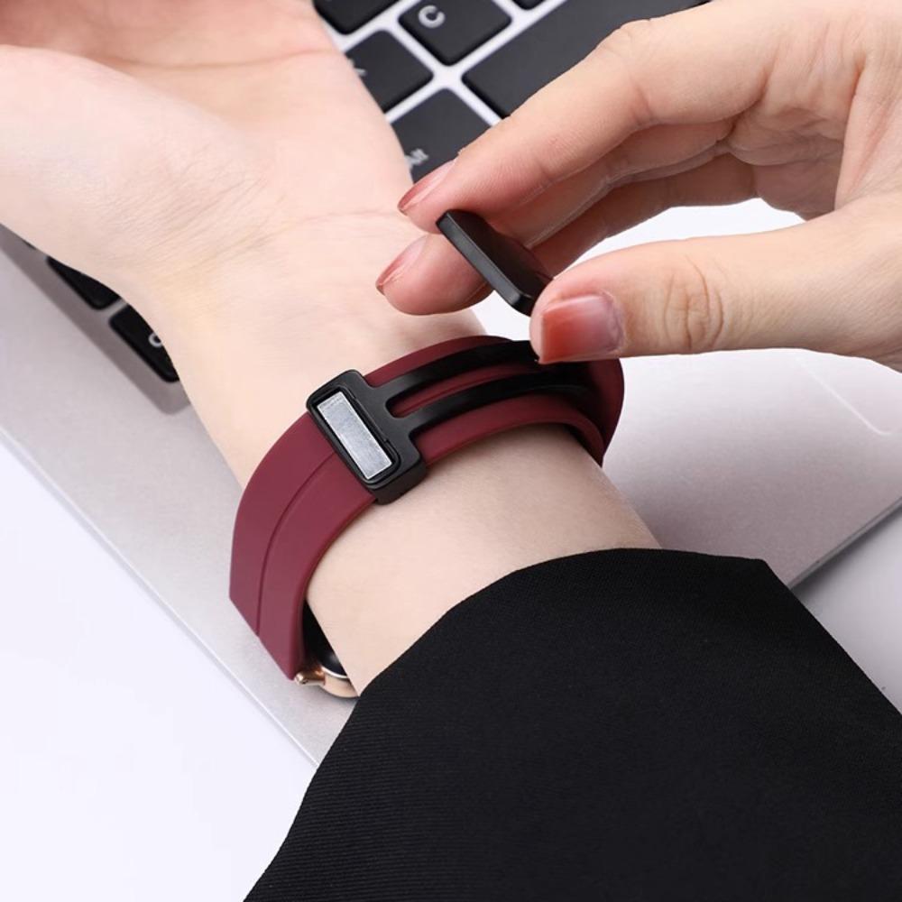 Magnetic Silicone Strap Replacement Watch Band New Bracelet for Huawei Watch FIT 2