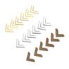 20 Pcs Zinc Alloy Book Scrapbooking Albums Menus Folders Collar Corner Protectors Decorative Corner Brackets Furniture Hardware