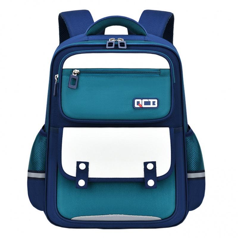 British-style Schoolbags for Primary School Students, Polyester Backpack for Children with Reduced Load, Trendy Kids