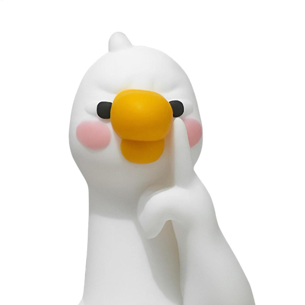 Mini Resin Duck Ornament 4Pcs Resin Cartoon Animal Decor For Desk Car Dashboard TV Monitor Gift Idea Cute 3D Duck Figurine