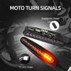 Compact LED Motorcycle Turn Signal Lights Sequential Flow Indicator