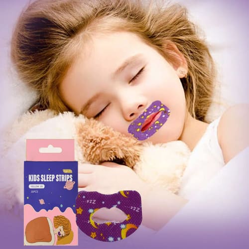

Mouth Closure Tape for Kids, Prevents Mouth Breathing, Nasal Breathing, Prevents Adenoid Facies, Reduces Snoring, Made of Breathable Nonwoven Fabric,