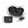 Motorcycle Speakers with Remote Wired ATV UTV Glossy Audio System for