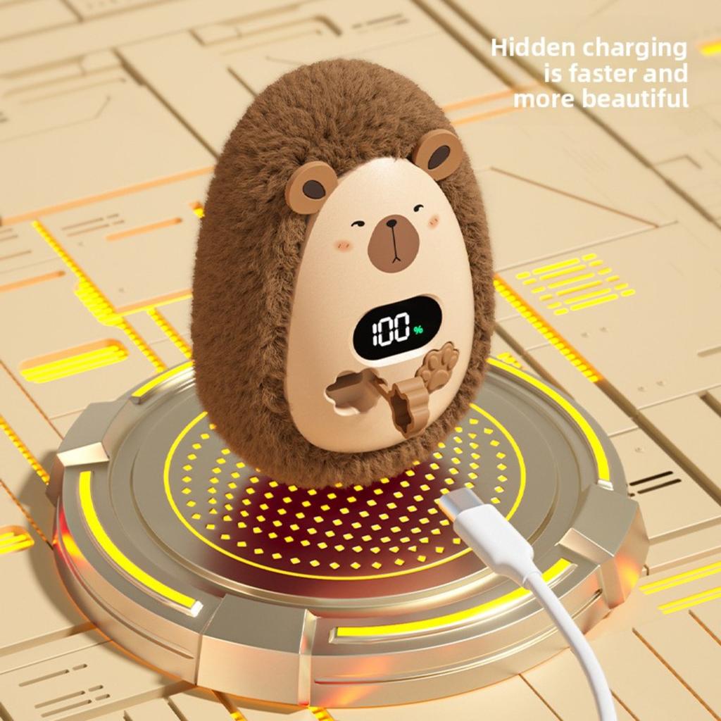 Cartoon Plush Warm Hand Treasure Mini Portable Digital Warmth Treasure USB Charging Self Heating Girl Gift