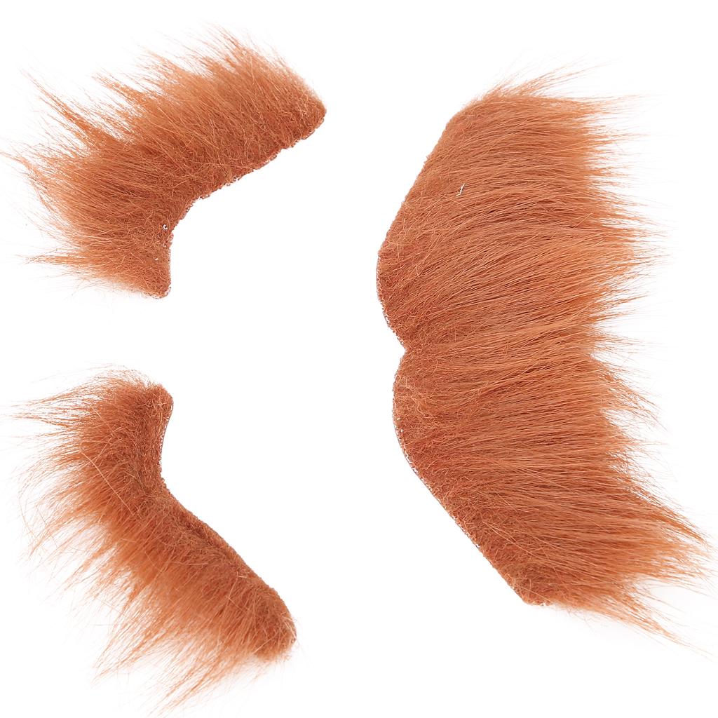 Sztuczna broda zestaw do brwi samoprzylepne wąsy kostium do brwi festiwale zaopatrzenie firm brązowy