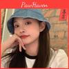 Hat Bucket Denim With Short Brim Lightweight Sunproof Summer Fashion For Women