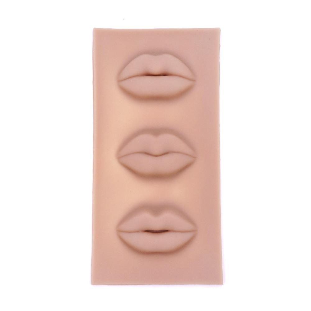 Silicone Permanent Makeup Practice Skin Permanent Makeup Makeup Training Pad Lip Coloring Model